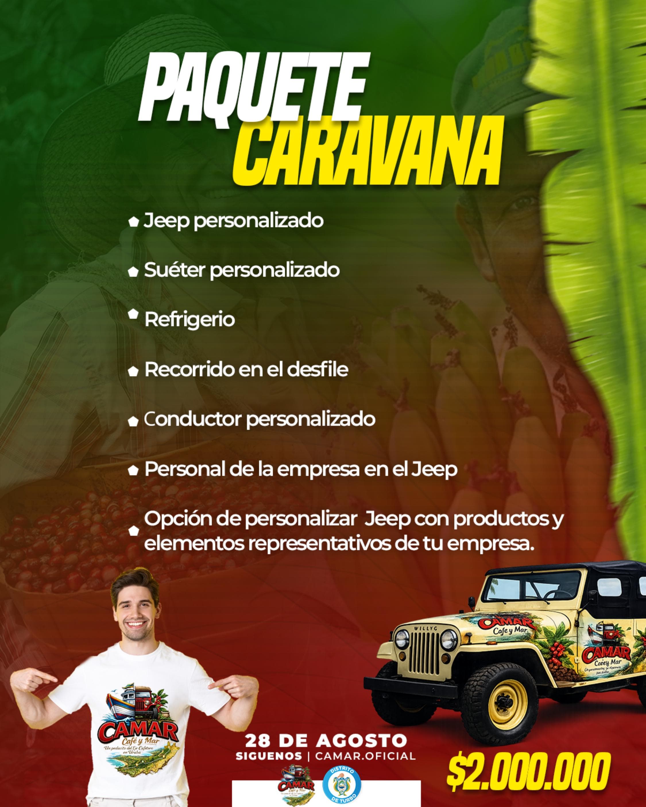 Paquete Caravana — Ruta CÁMAR 2026